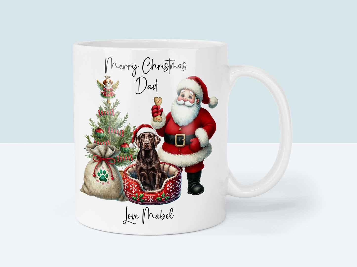 Labrador Christmas Mug Gift | Dog Mum or Dad Present | Personalised Pet Lover Gift