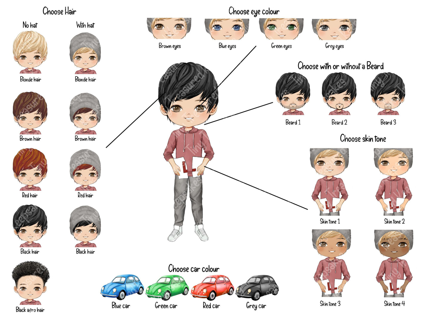 Passed your Driving Test, Congratulations Personalised Mug, Choice of Characters, Driver License Celebration Gift for Men