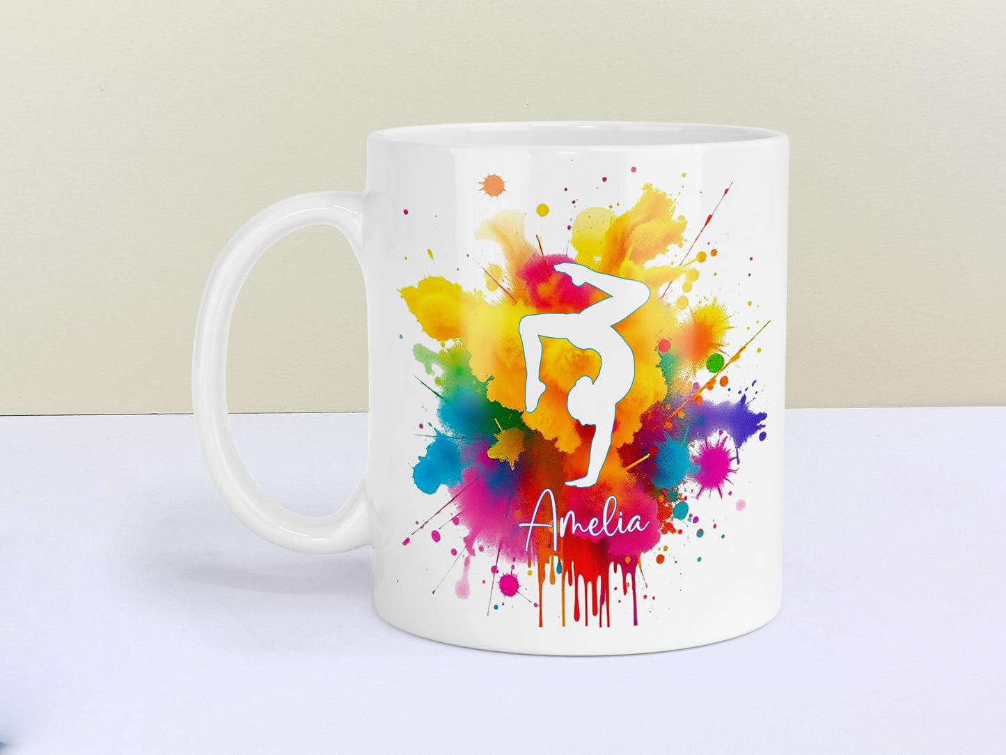 Gymnastics Mug, Gymnast personalised gift.  Good Luck Competition