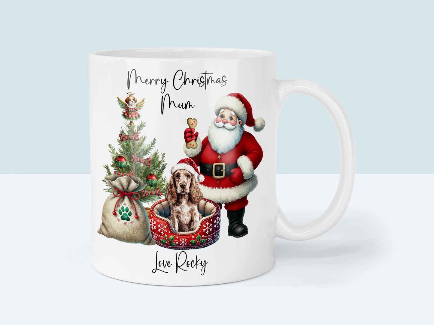 Cocker Spaniel Christmas Mug Gift | Dog Mum or Dad Present |