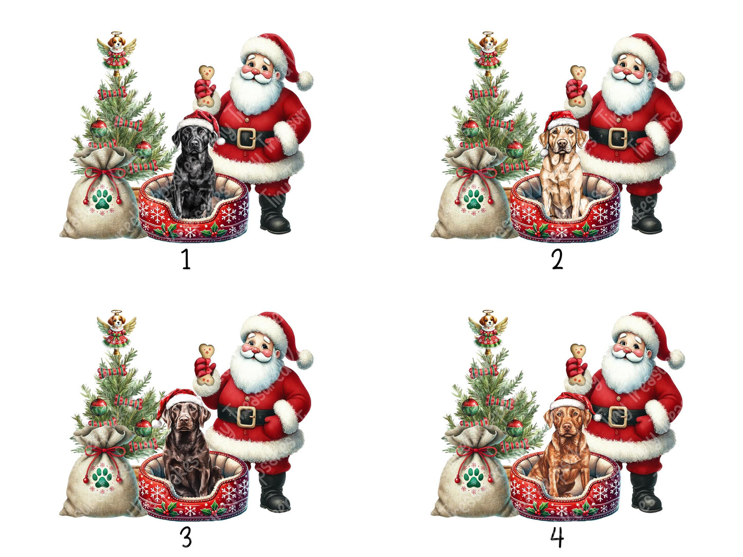 Labrador Christmas Personalised Ornament | Ceramic Dog Tree Decoration | Festive Pet Name Gift |  Keepsake