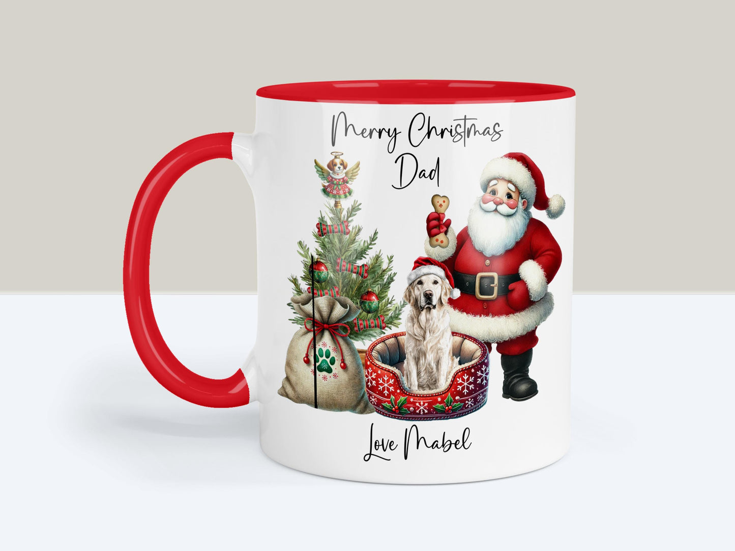 Golden Retriever Christmas Mug Gift | Dog Mum or Dad Present