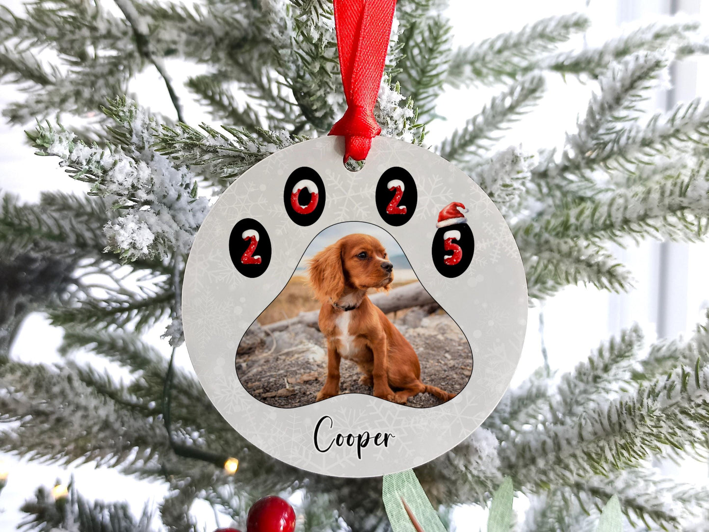 Dog's Photo Christmas Decoration