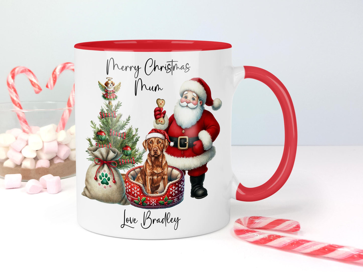 Labrador Christmas Mug Gift | Dog Mum or Dad Present | Personalised Pet Lover Gift