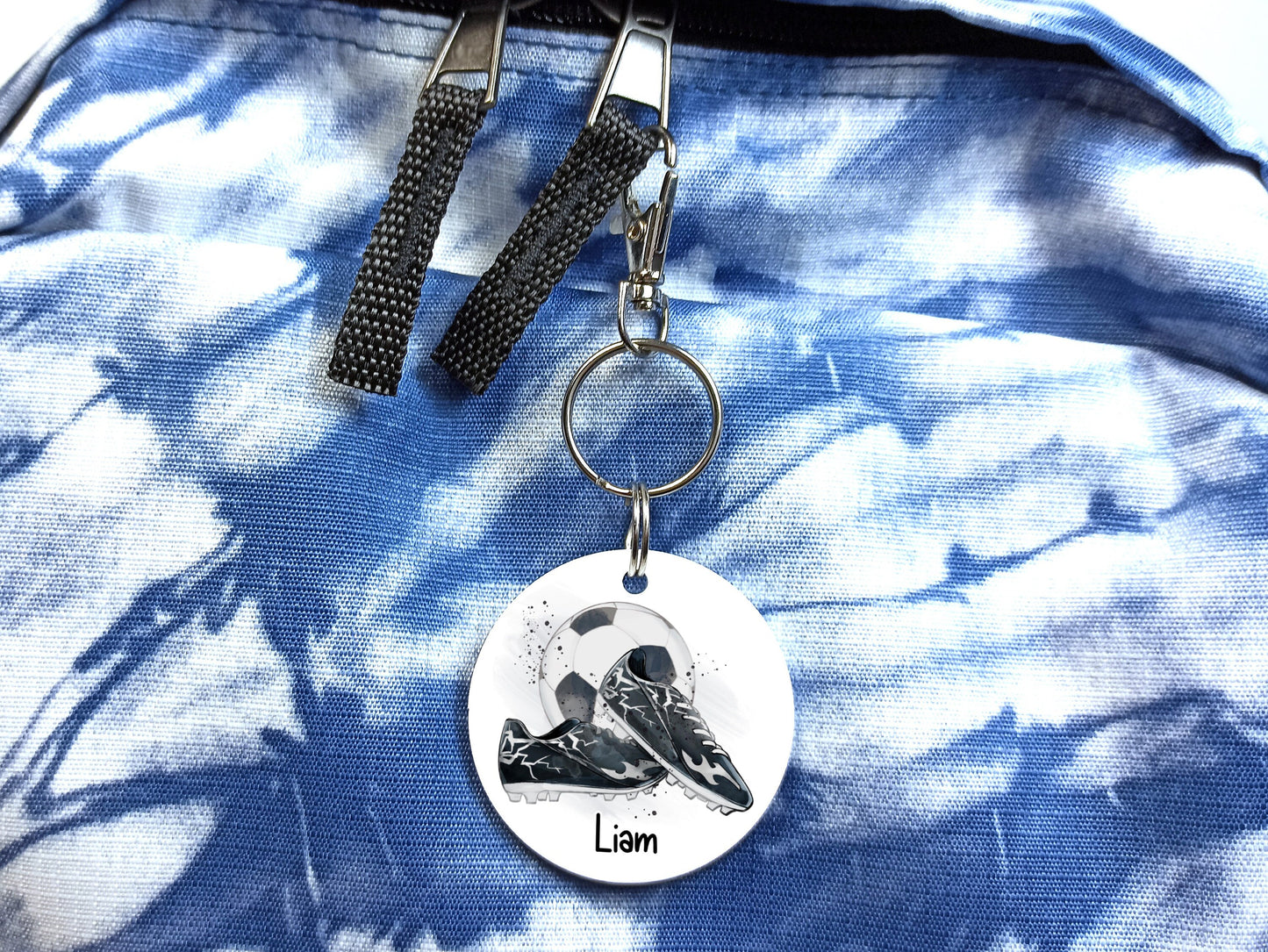 Football Personalised Bag Tag / Keyring