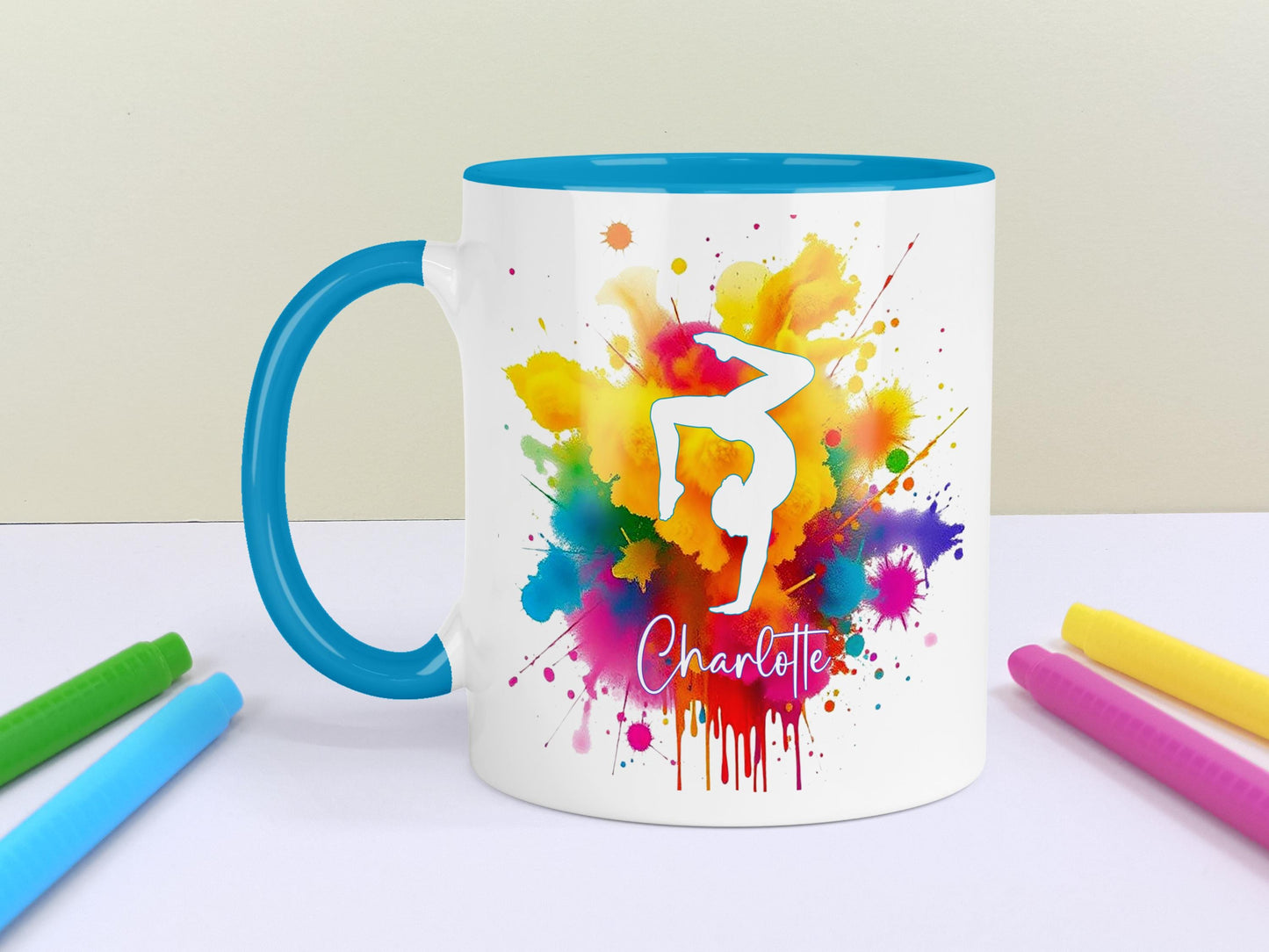 Gymnastics Mug, Gymnast personalised gift.  Good Luck Competition