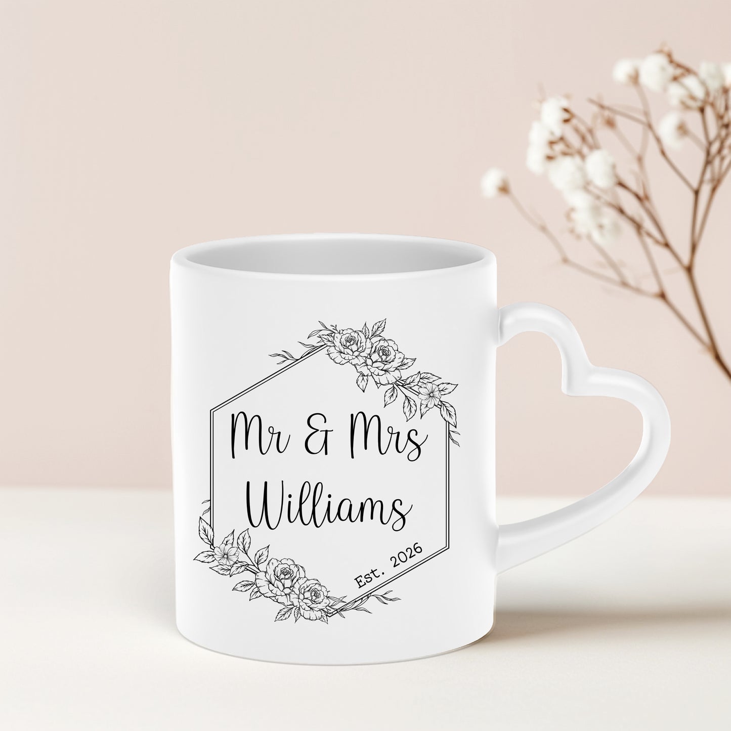 Mr & Mrs Personalised Mug
