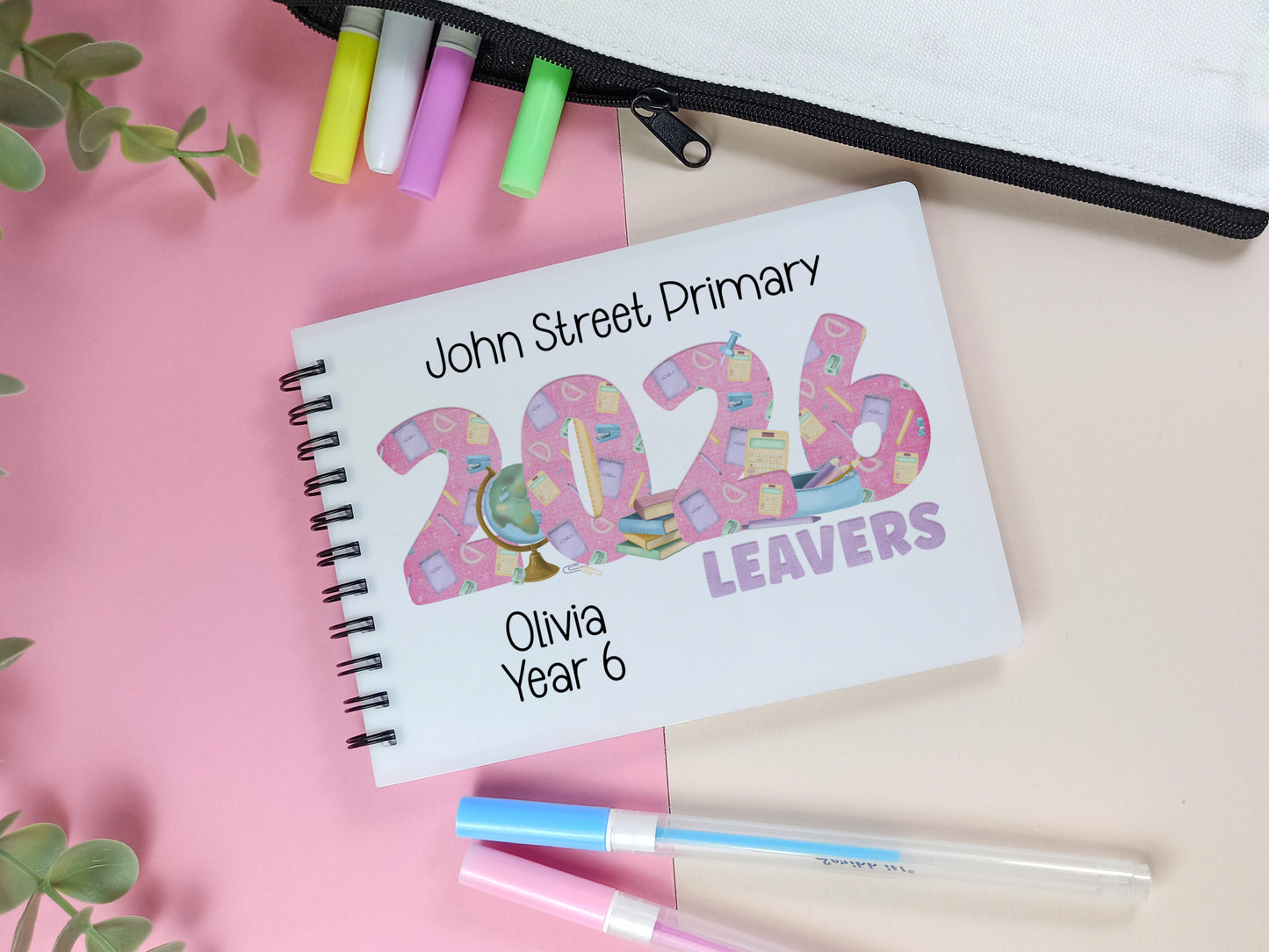 Personalised School Leavers Signature Book