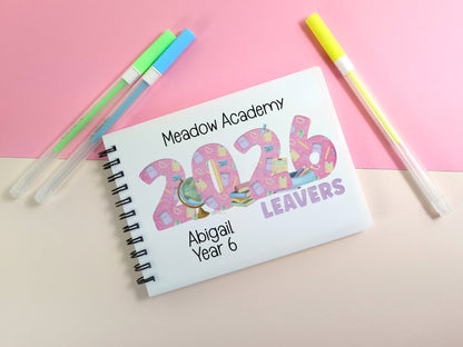 Personalised School Leavers Signature Book