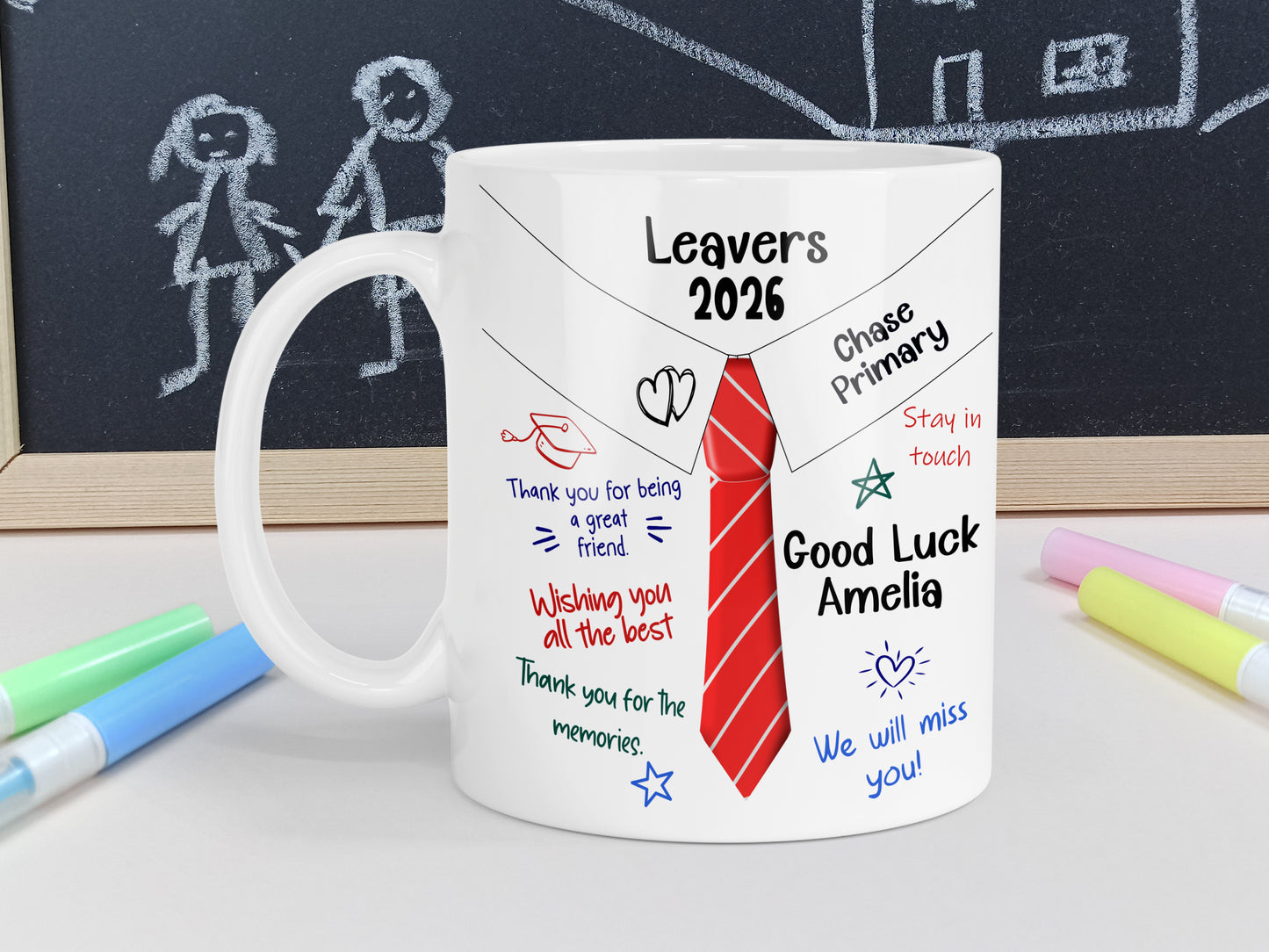 Personalised School Leavers Mug 2026, Primary School Graduation Gift