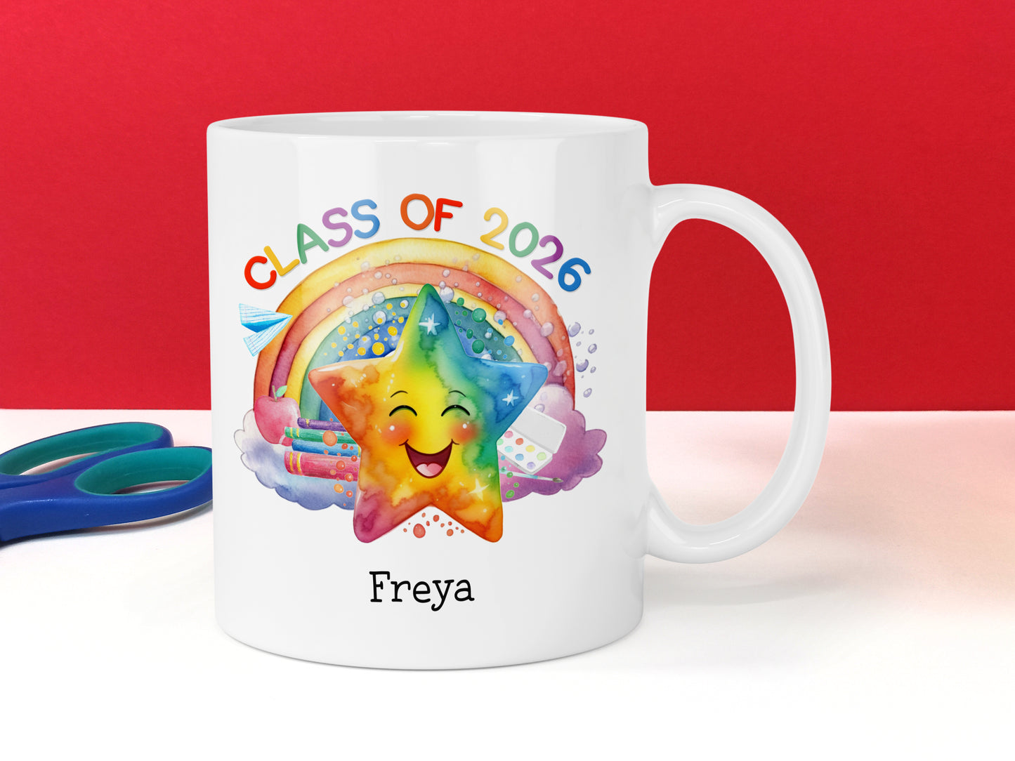 Class of 2026 Star Mug, Personalised School Leaver Gift